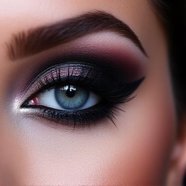 Maquillaje de noche con ojos ahumados
