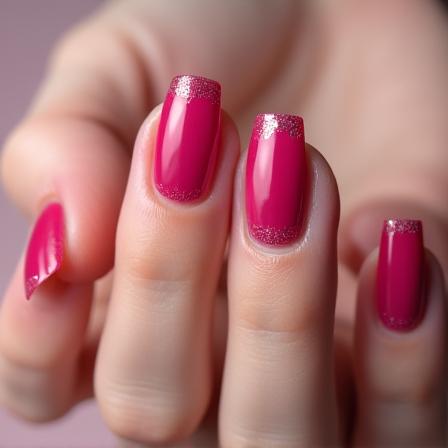 Manos con una manicura de gel perfecta